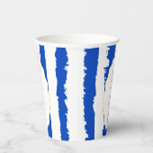 Gobelets En Papier Whimsical Stripes Handwritten Painted Wedding  (Droite)