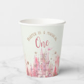 Gobelets En Papier Whimsical Winter Princess Fairytale Premier annive (Verso)