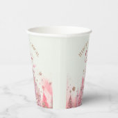 Gobelets En Papier Whimsical Winter Princess Fairytale Premier annive (Droite)