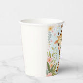 Gobelets En Papier Whimssical Cute Giraffe Anniversaire (Droite)