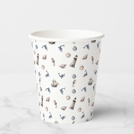 Gobelets En Papier Whispers Océaniques ! (Recto)