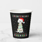 Gobelets En Papier White Boxer Dog Ugly Christmas Sweater Funny Xmas  (Recto)
