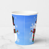 Gobelets En Papier White Christmas Snowman (Droite)