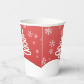 Gobelets En Papier White Christmas Winter Wonderland Snowman Tree (Droite)