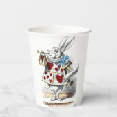 Gobelets En Papier White Rabbit Alice Wonderland Hearts (Verso)