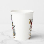 Gobelets En Papier White Rabbit Alice Wonderland Hearts (Droite)