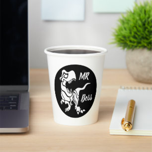 Gobelets En Papier White Trex the Boss Dino