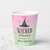 Gobelets En Papier Wicked Witch Birthday Party Paper cup (Recto)