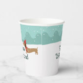 Gobelets En Papier Wiener Wonderland Doxie Christmas Party tasses pap (Droite)