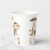 Gobelets En Papier Wild One Boy 1er Anniversaire Safari (Gauche)