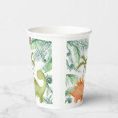 Gobelets En Papier Wild One Dinosaur 1er Anniversaire tasse de papier (Droite)