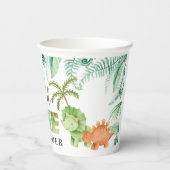 Gobelets En Papier Wild One Dinosaur 1er Anniversaire tasse de papier (Verso)