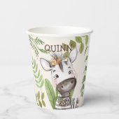 Gobelets En Papier Wild One Jungle Animaux Safari 1er Anniversaire (Verso)