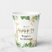 Gobelets En Papier Wild One Jungle Safari 1er anniversaire (Verso)