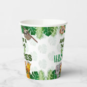 Gobelets En Papier Wild One Jungle Safari Animal Twins Premier annive (Gauche)
