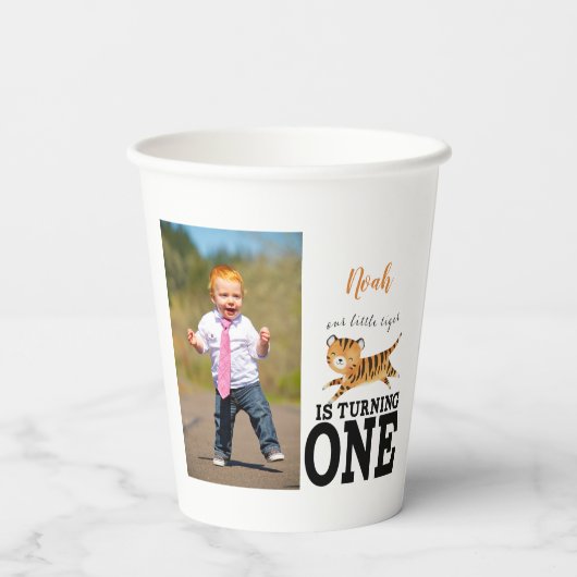 Gobelets En Papier Wild One Jungle Tiger 1er anniversaire (Verso)