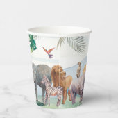 Gobelets En Papier Wild One Safari Annithday tasse de papier (Droite)