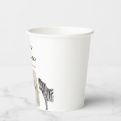 Gobelets En Papier Wild One Safari Thème Premier Anniversaire (Gauche)