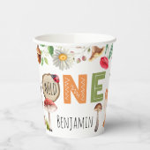 Gobelets En Papier Wild One Woodland 1er Anniversaire tasse de papier (Gauche)