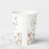 Gobelets En Papier Wild & Onedering Fleur sauvage 1er anniversaire fê (Droite)