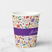 Gobelets En Papier Wild Rose Woods Exotic Flower Garden Mariage (Recto)