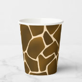 Gobelets En Papier Wild Safari Natural Giraffe Imprimer (Gauche)