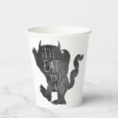 Gobelets En Papier Wild Thing | Je vais vous manger (Recto)