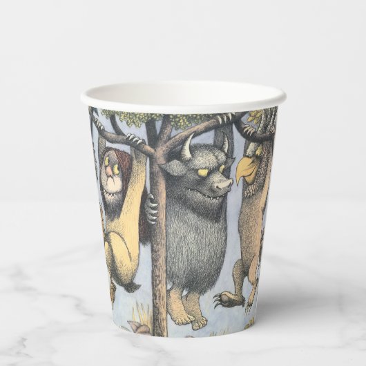 Gobelets En Papier Wild Things and Max Swinging From Trees (Verso)