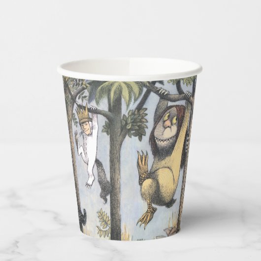 Gobelets En Papier Wild Things and Max Swinging From Trees (Gauche)