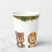 Gobelets En Papier Wild un thème safari premier anniversaire (Verso)