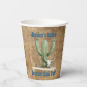 Gobelets En Papier Wild West Cowboy (Verso)