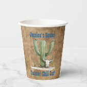 Gobelets En Papier Wild West Cowboy (Recto)