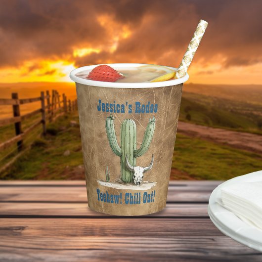 Gobelets En Papier Wild West Cowboy