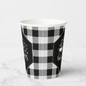 Gobelets En Papier Wild Wonderful Christmas Black Buffalo Plaid ID604 (Droite)