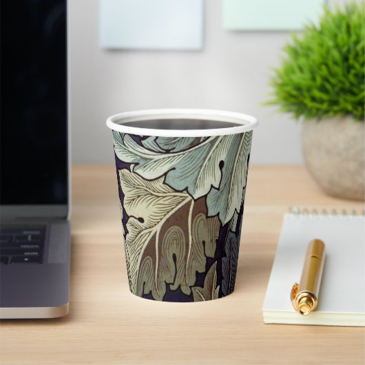 Gobelets En Papier William Morris Acanthus Feuilles (Insitu)