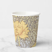 Gobelets En Papier William Morris Chrysanthemum Fleurs maman (Gauche)