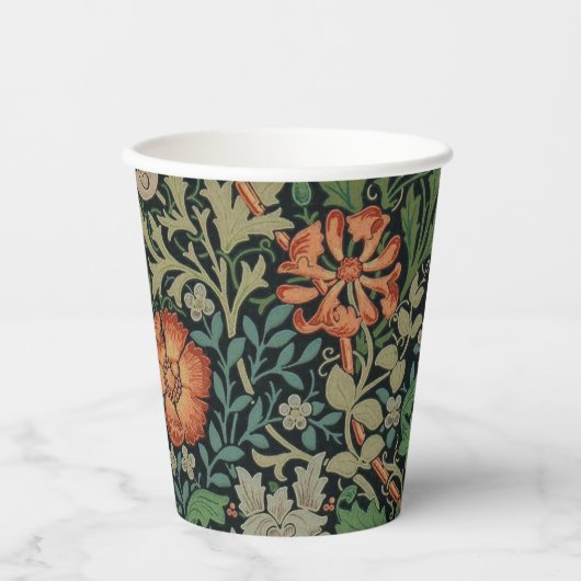 Gobelets En Papier William Morris Compton Fond d'écran classique (Recto)