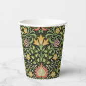 Gobelets En Papier William Morris Conception botanique florale persan (Recto)
