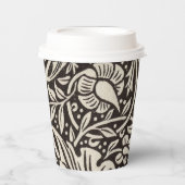 Gobelets En Papier William Morris Daffodil Papier peint floral (Recto)