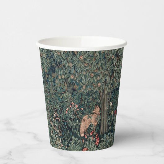 Gobelets En Papier William Morris Faune sauvage Fox (Gauche)