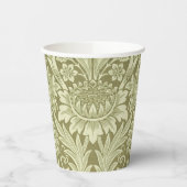 Gobelets En Papier William Morris Fleur verte tournesol (Gauche)