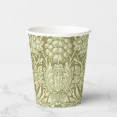 Gobelets En Papier William Morris Fleur verte tournesol (Droite)