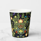 Gobelets En Papier William Morris Motif Des Arts Et De L'Artisanat (Recto)