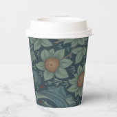 Gobelets En Papier William Morris Orchard Art Motif (Verso)