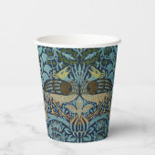 Gobelets En Papier William Morris Peacock and Dragon Woven Design (Verso)