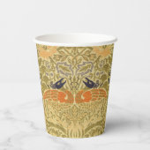 Gobelets En Papier William Morris Peacock & Dragon Arts & Artisanat (Verso)