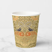 Gobelets En Papier William Morris Peacock & Dragon Arts & Artisanat (Recto)