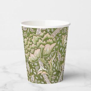 Gobelets En Papier William Morris Windrush Motif Floral Classique