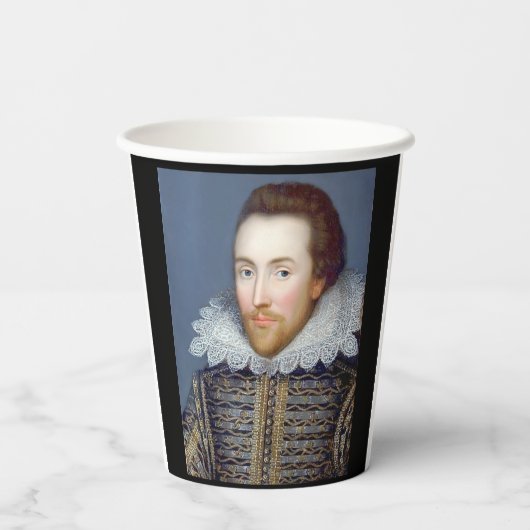 Gobelets En Papier William Shakespeare Thème (Verso)