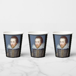 Gobelets En Papier William Shakespeare Thème